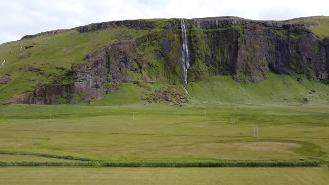 夏天冰岛的瀑布视频下载