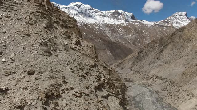 Chharka Bhot -峡谷风景/尼泊尔视频素材