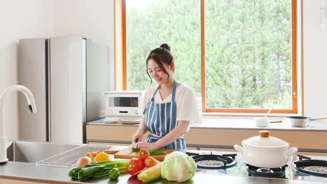 亚洲妇女在家做饭视频下载
