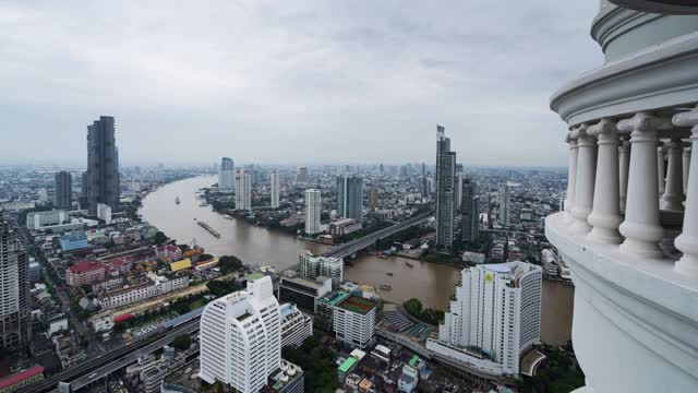 4k，泰国曼谷城市的时间流逝视图视频素材