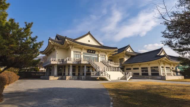 reukdang(教育中心)/忠州寺，忠清北道，韩国视频素材