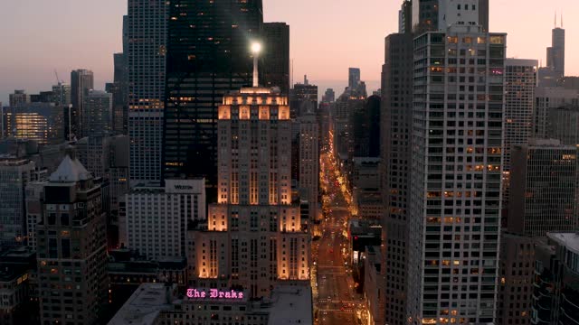 芝加哥壮丽英里的戏剧性镜头视频下载