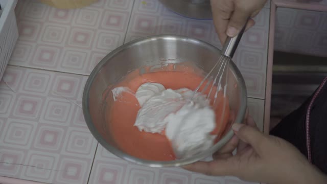 蛋糕制作process.Homemade。视频下载