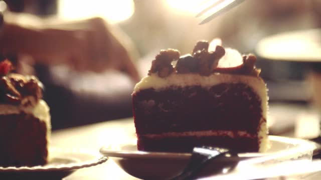 美味蛋糕&生活方式视频素材