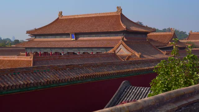 斯坦尼康镜头的内部部分的紫禁城-中国皇帝的古代宫殿视频下载