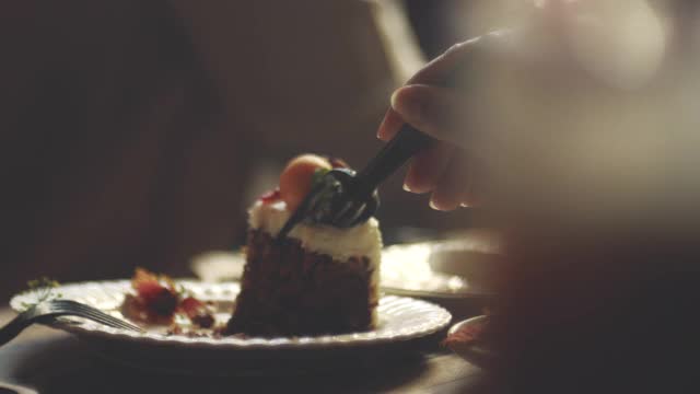美味蛋糕的故事视频素材