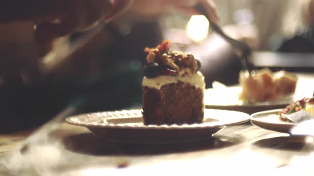 美味蛋糕&生活方式视频素材