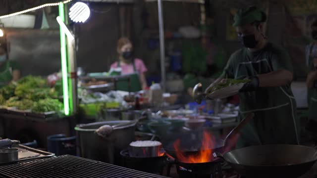 街头食品泰国视频素材