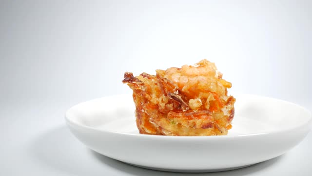 日本料理Kakiage虾视频下载