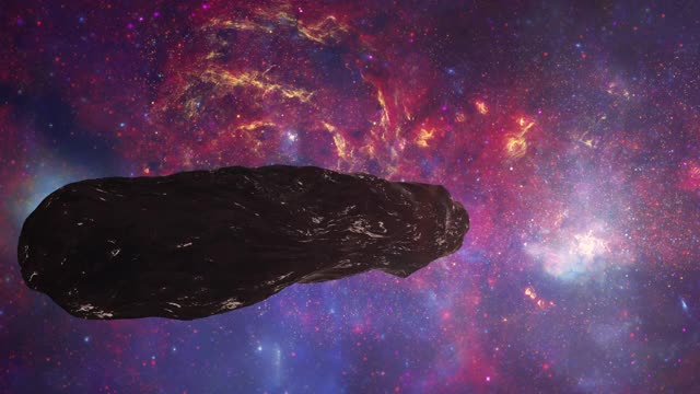 外太空的小行星Oumuamua视频下载