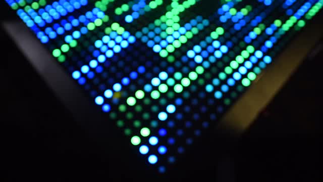 大厅内照明LED舞池视频素材