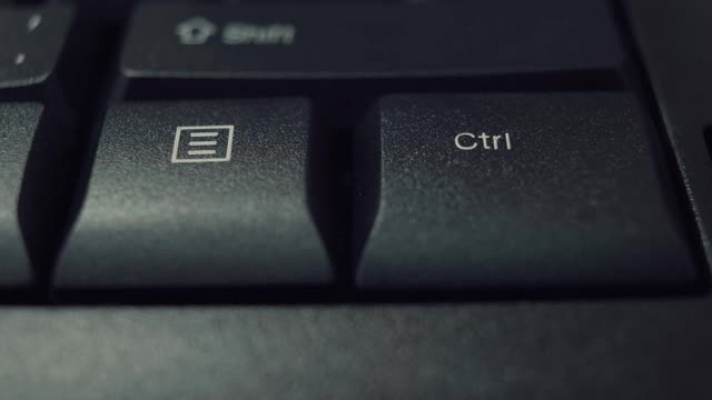 手指,推,删除键,计算机键盘视频素材