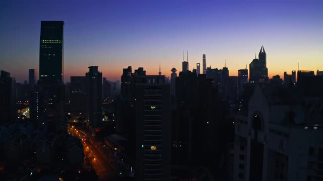 上海日出时视频素材