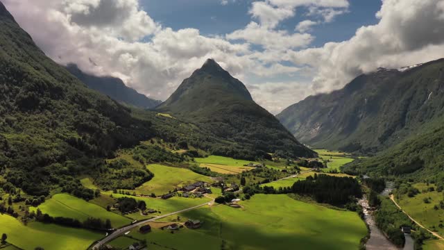 航拍挪威美丽的大自然。视频下载