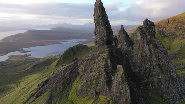 苏格兰斯凯岛的斯托尔老人视频素材