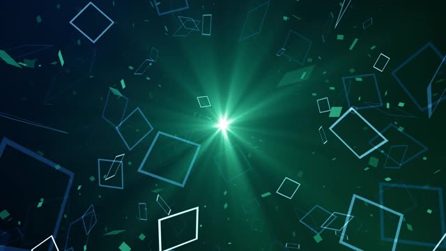 粒子蓝绿事件游戏预告片标题电影音乐会舞台背景循环视频下载