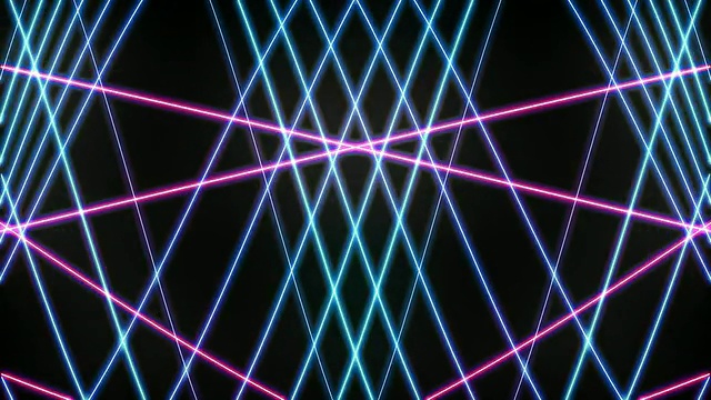 粉红和蓝色激光环隔离视频素材