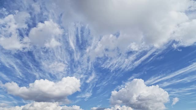 天气主题:白天天空中云层演变的热带气候时间流逝视频下载