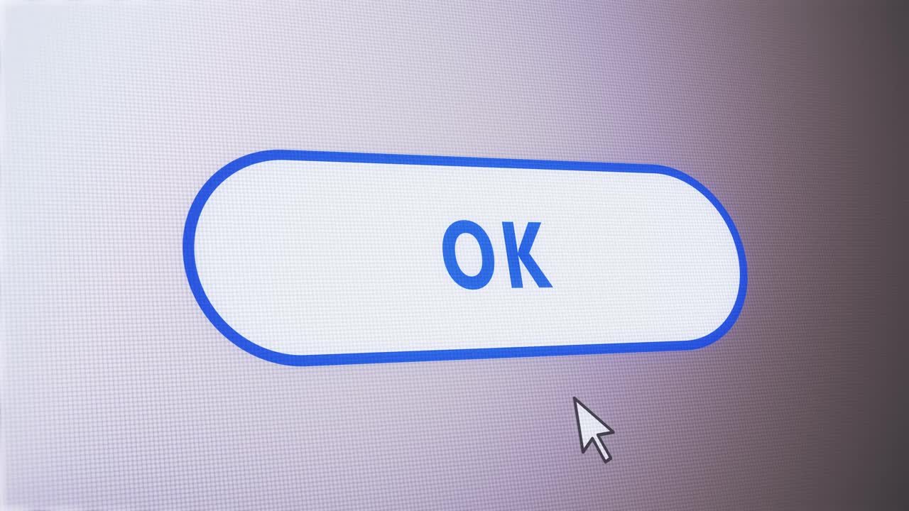 Ok文本按钮图标点击鼠标标签标签动画视频素材