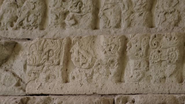 CUs玛雅象形文字，洪都拉斯视频下载