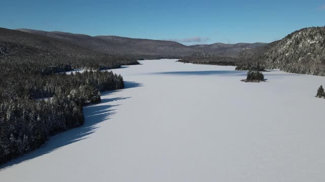 加拿大的冬季景观视频素材