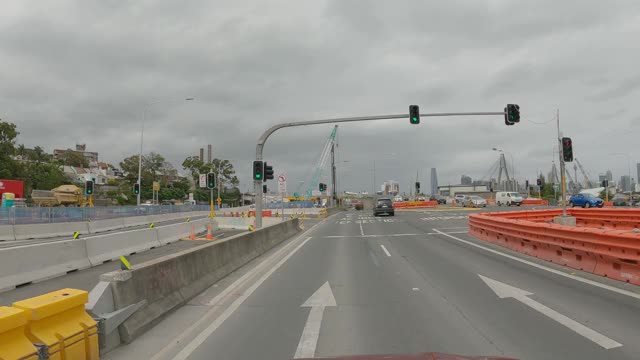 驾驶在城市主要道路，高速公路与道路工程，悉尼视频下载