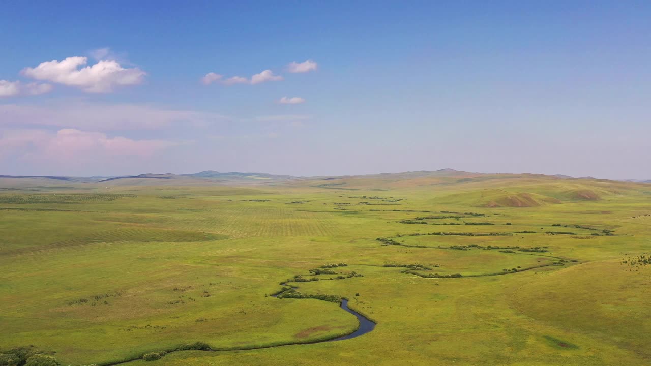 草原/内蒙古，中国视频素材