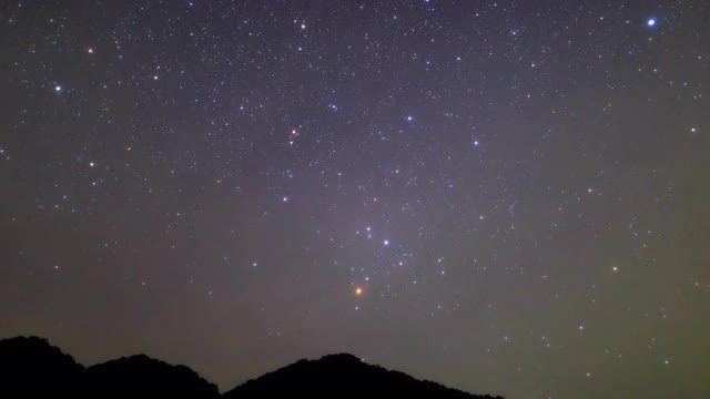 山里的银河视频素材