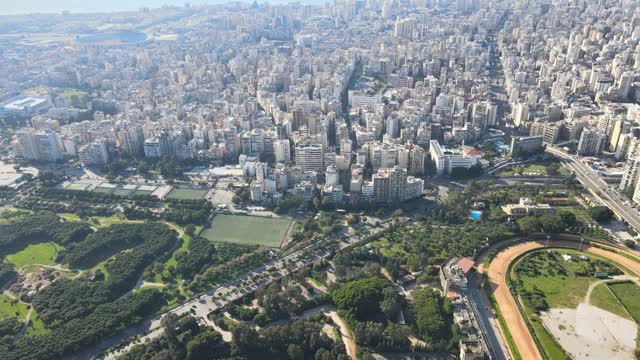 无人机袭击了黎巴嫩的贝鲁特视频素材