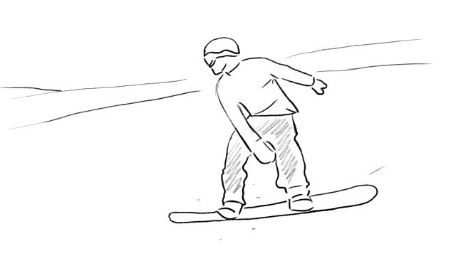 滑雪的跳视频素材