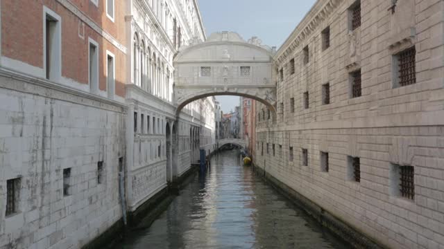 威尼斯的叹息桥视频素材