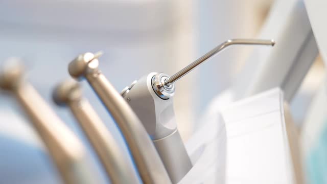 牙科诊所的牙科设备。牙科护理的概念视频素材