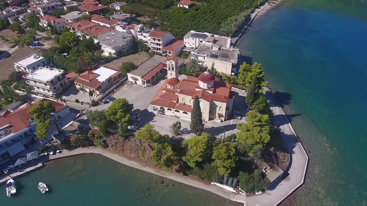 Palea Epidavros的Agios Nikolaos教堂视频下载