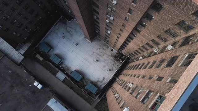 无人机拍摄的布鲁克林住宅项目视频下载