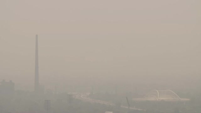 印度德里的空气污染视频下载
