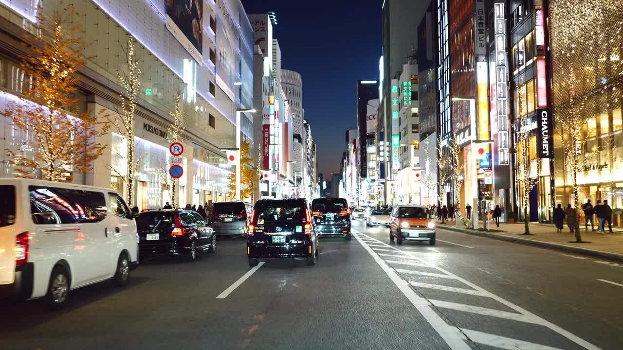 东京的驾驶视频。Ginza-Nihonbashi视频下载