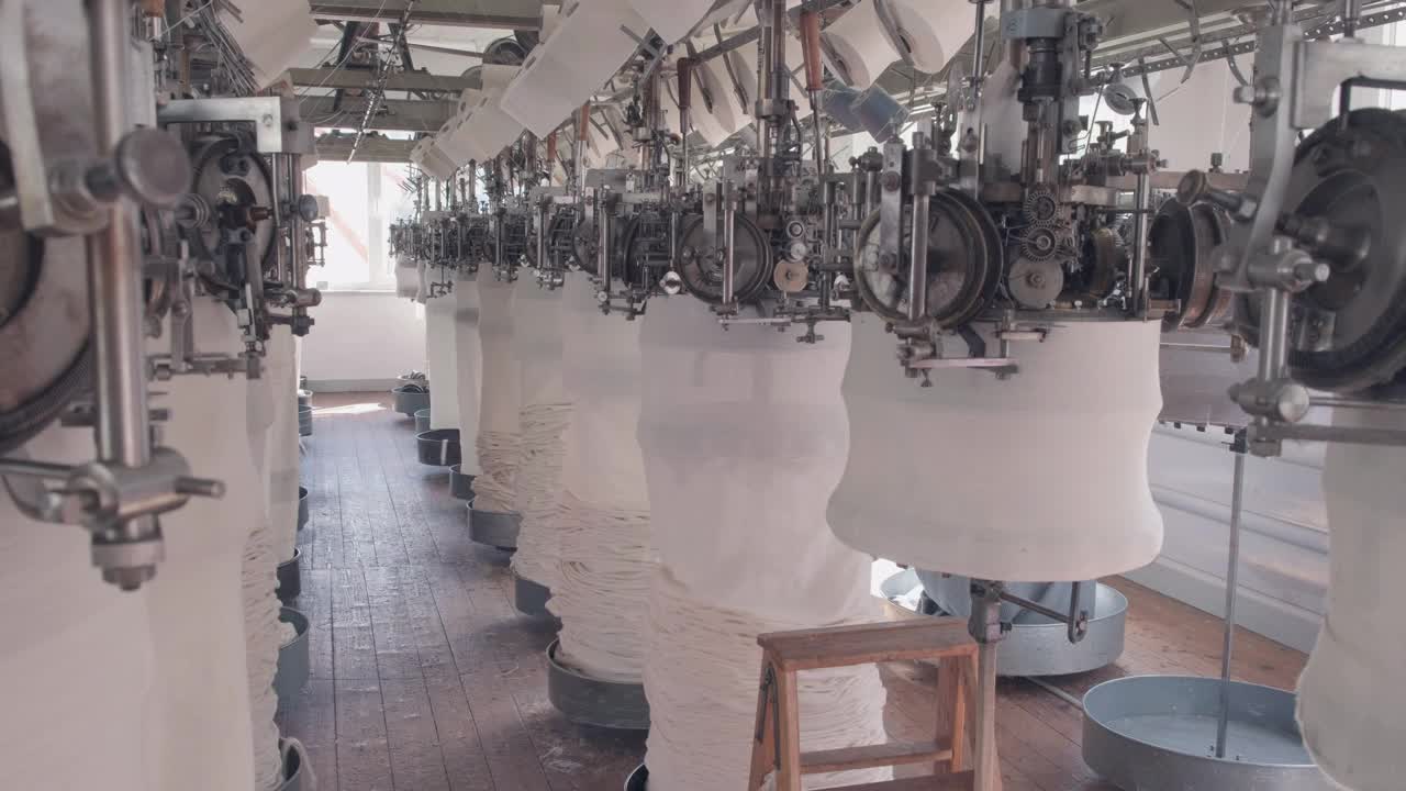 针织厂机器视频素材