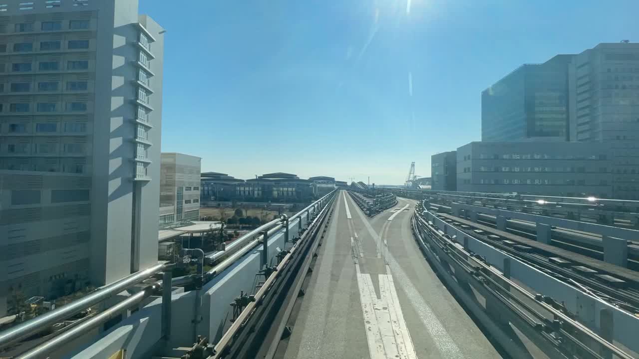 从日本东京的自动列车观光。视频下载