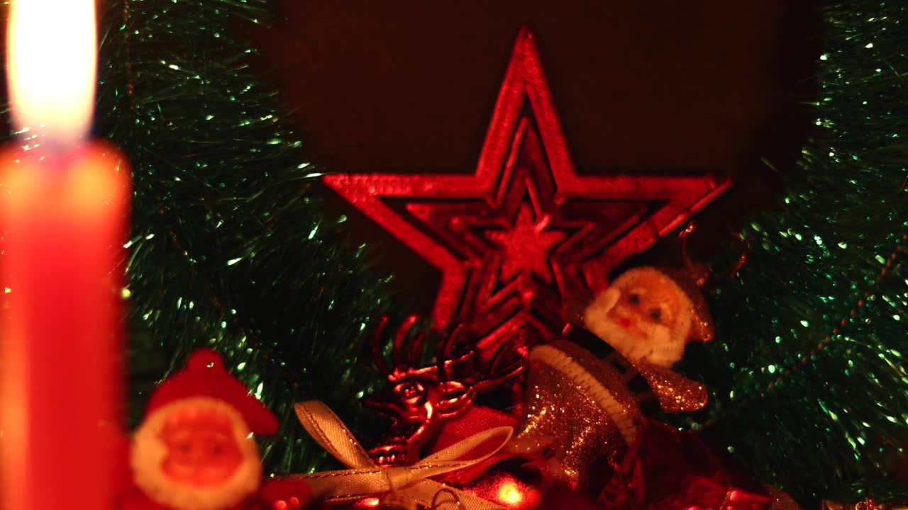 新年2020心情，圣诞树，节日快乐。圣诞礼盒，圣诞内饰。视频下载