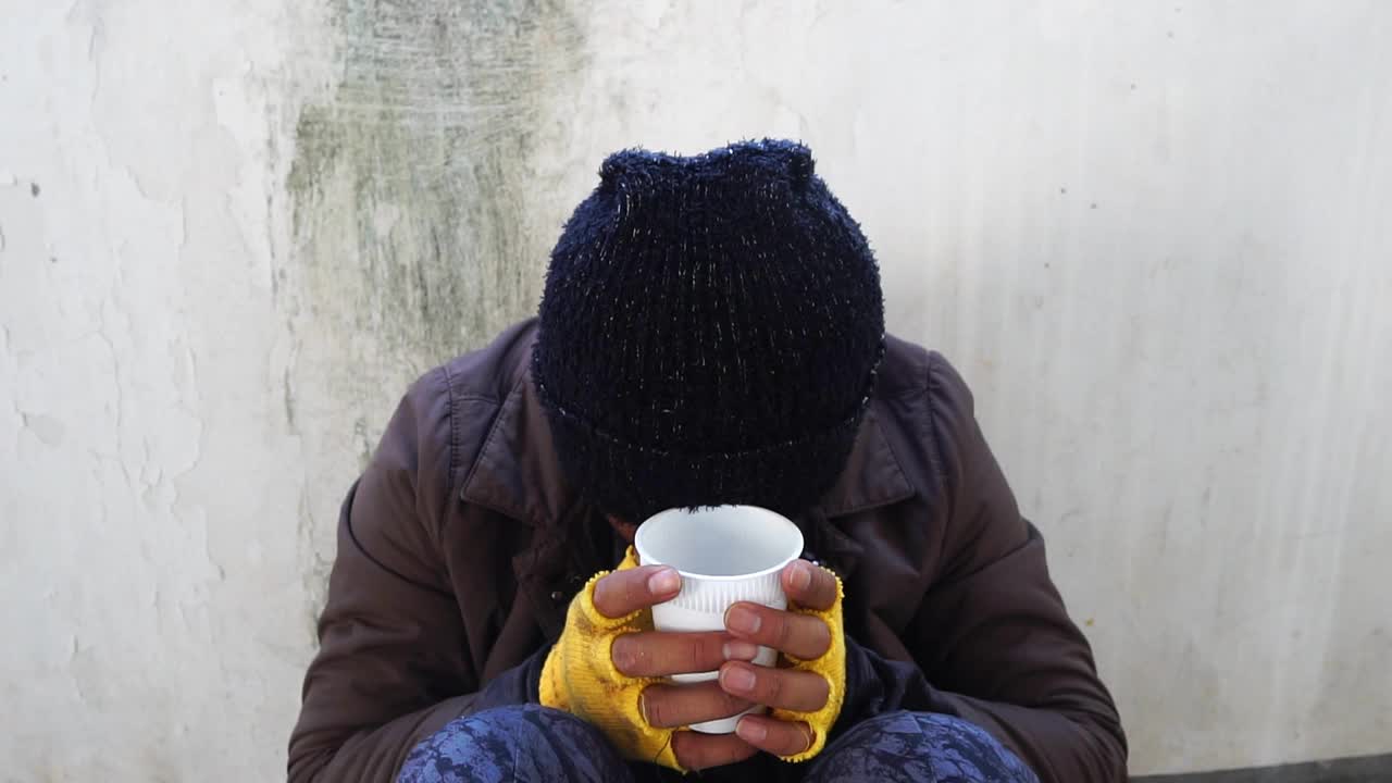 亚洲无家可归的穷人视频素材
