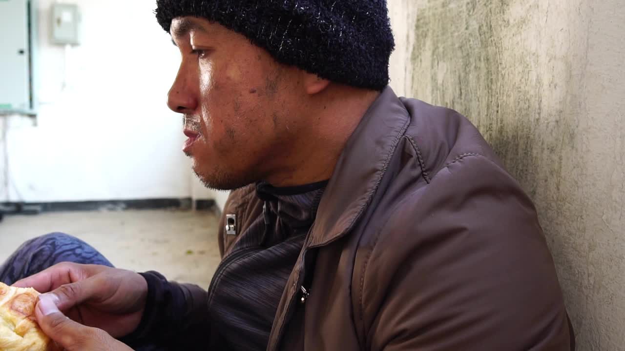 亚洲无家可归的穷人视频素材
