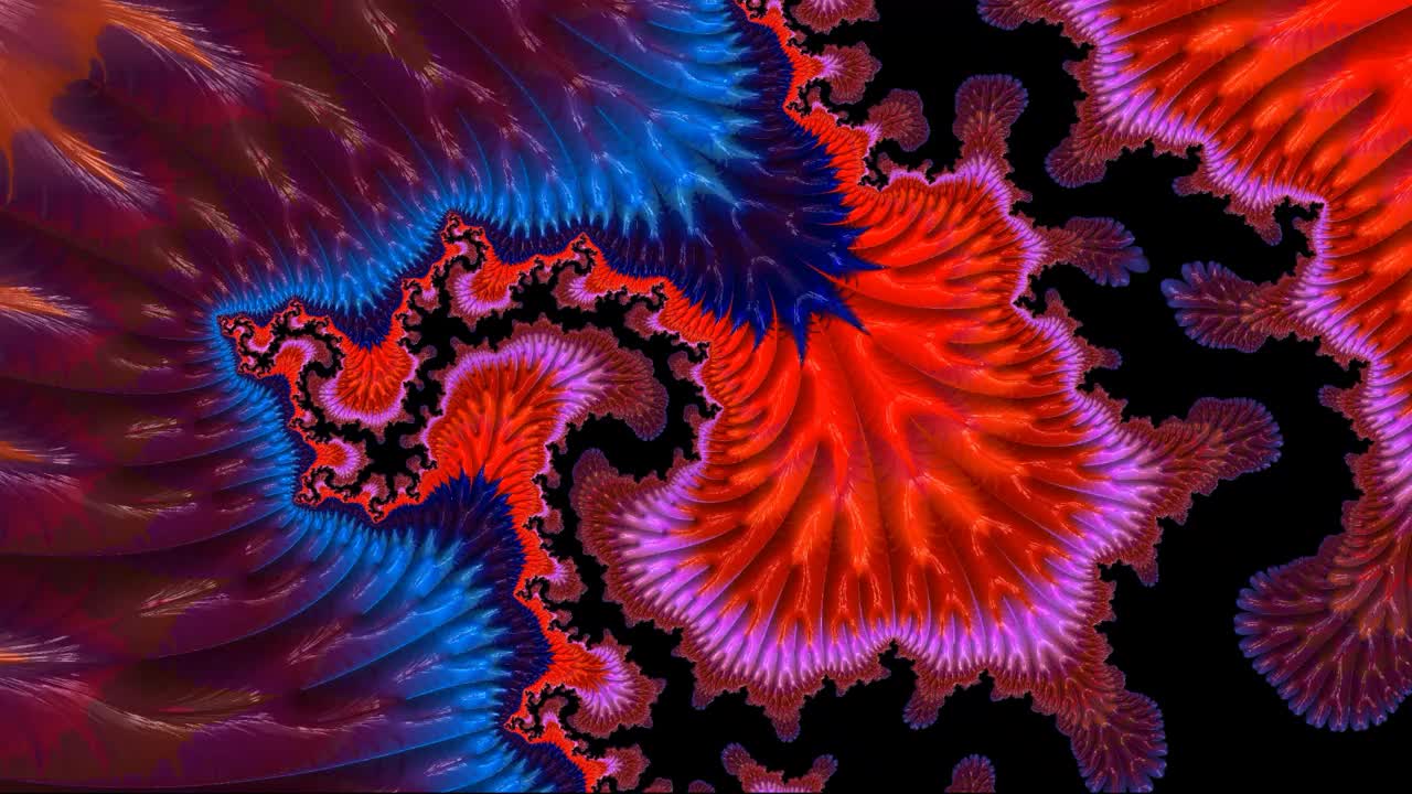 迷幻运动背景蓝色红色熔岩蒸汽视频素材