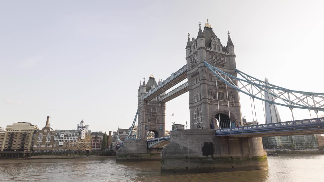 伦敦塔桥的时间流逝视频素材