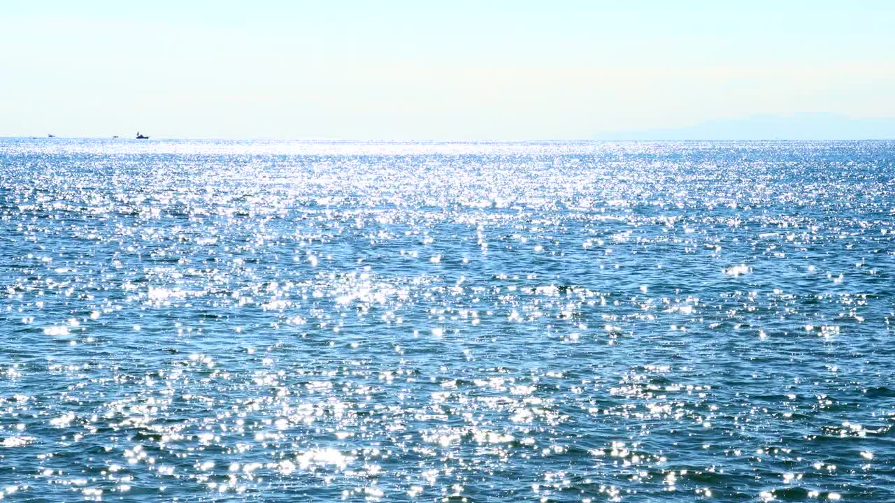 太阳反射在海洋上视频下载
