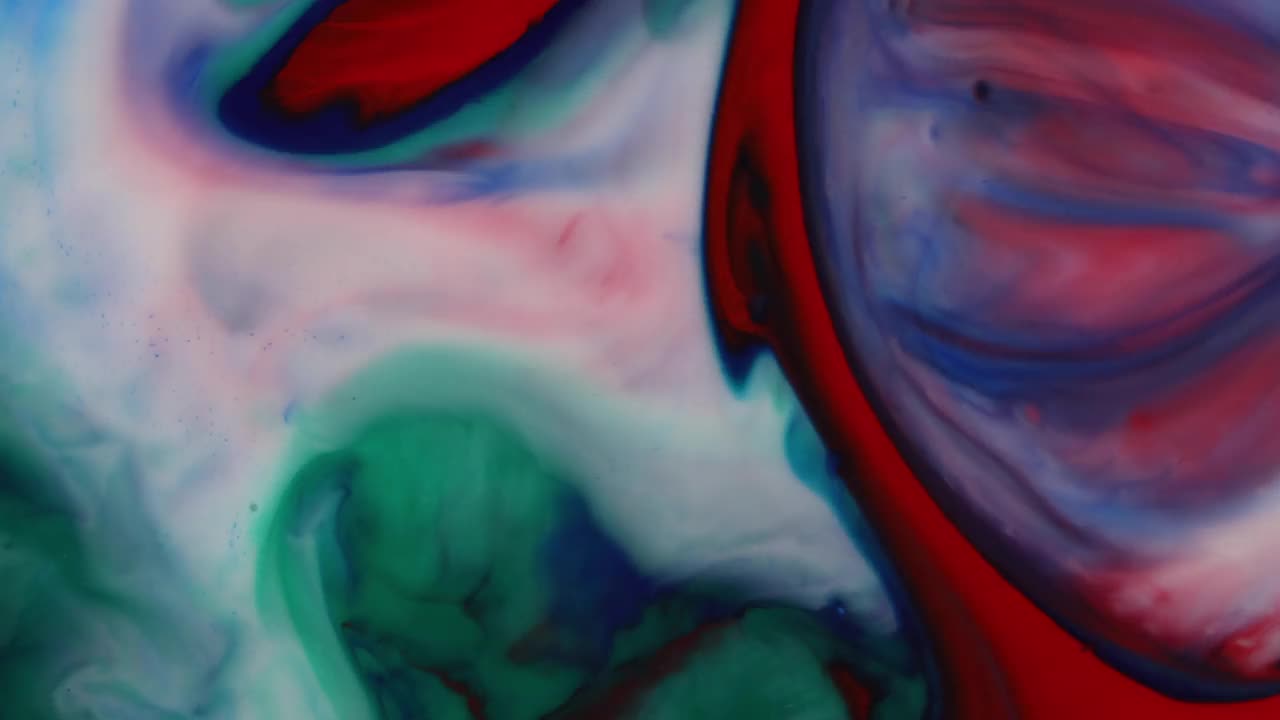 丙烯酸颜料球抽象纹理。视频下载