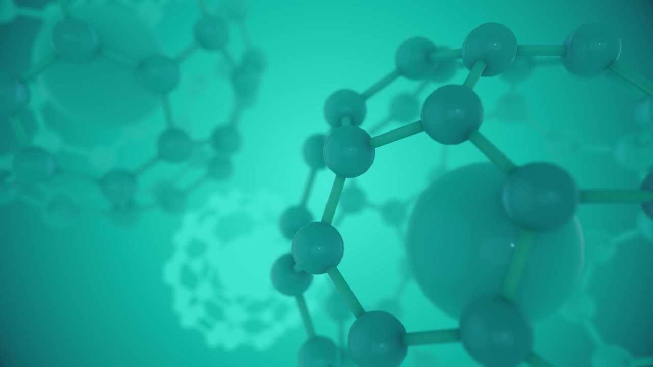 分子结构无缝环背景视频素材