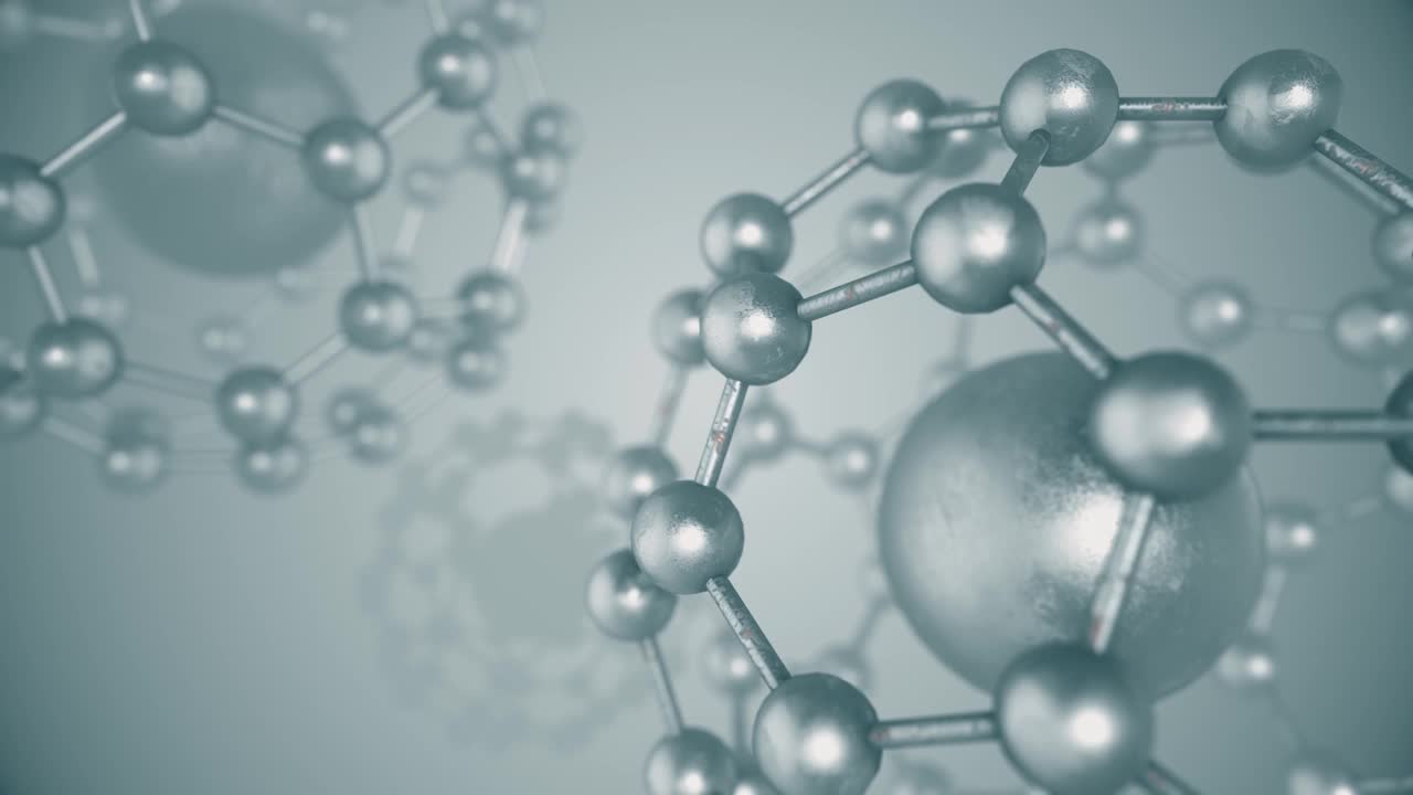 分子结构无缝环背景视频素材