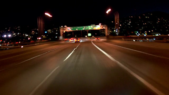 波特兰高速公路9号晚上视频素材
