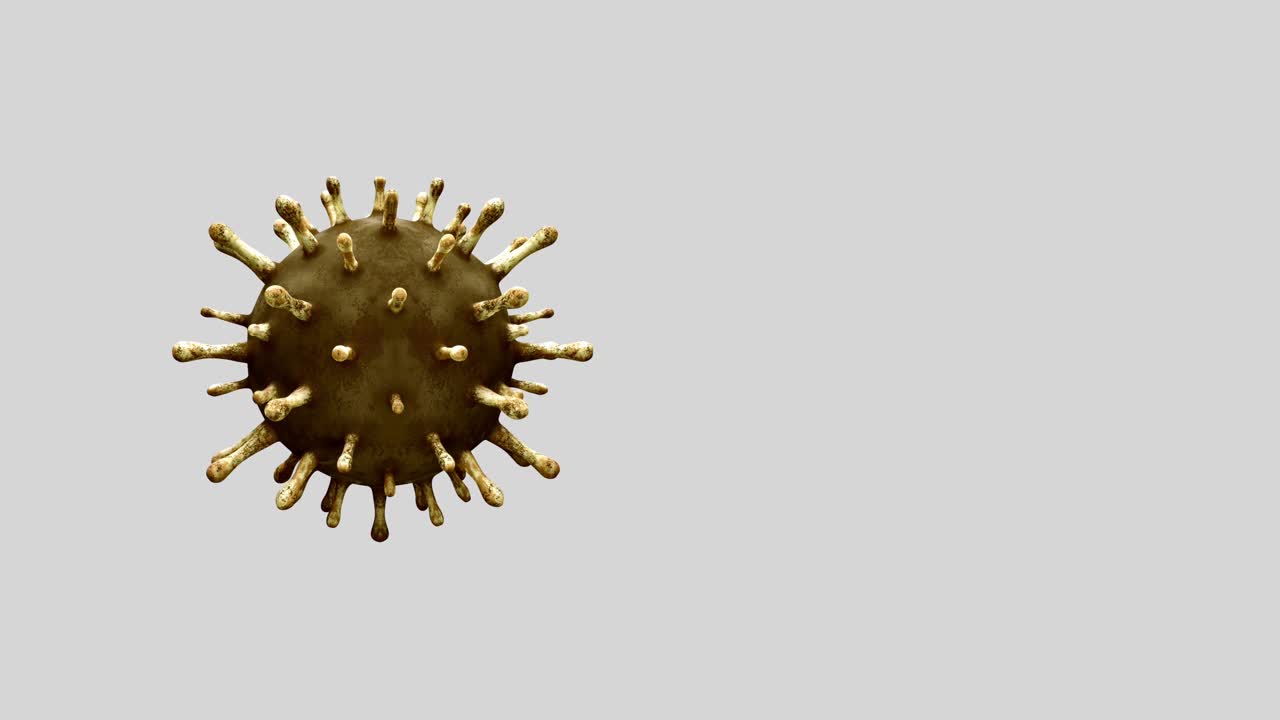 3 d演示。冠状病毒2019 ncov。亚洲流感爆发Covid - 19流感视频素材