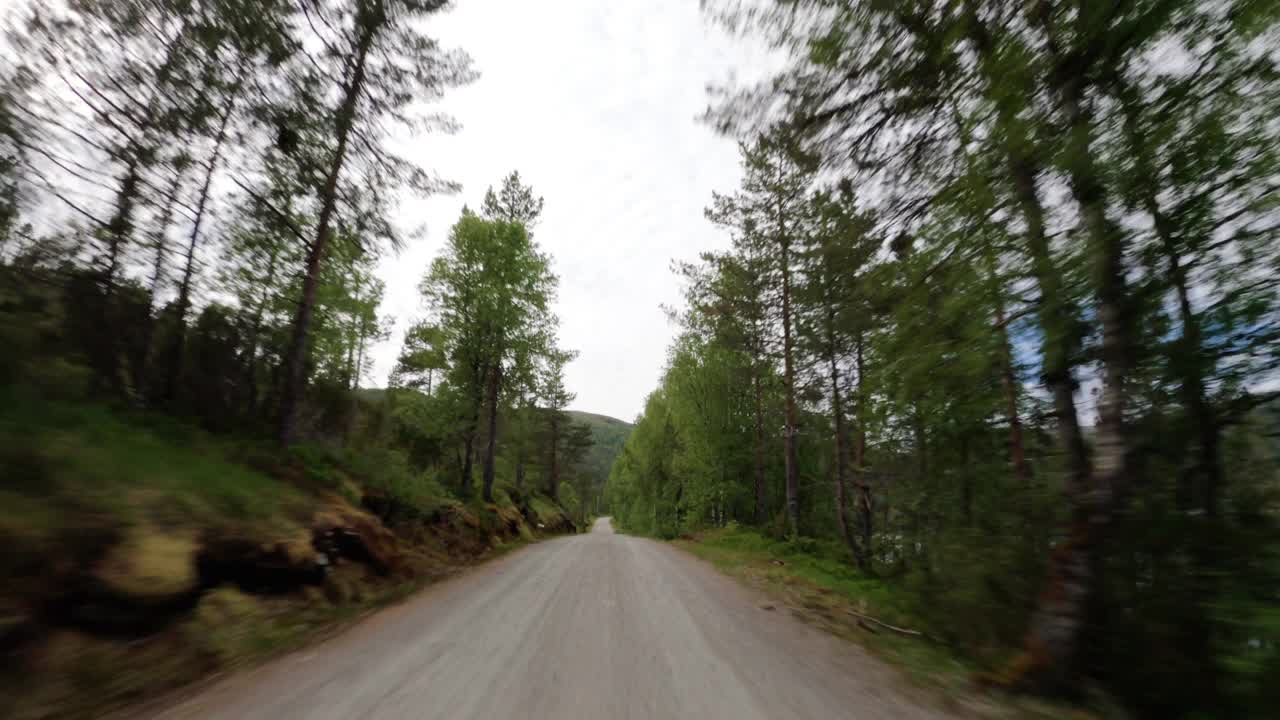 4WD越野车视角:在挪威的森林视频下载